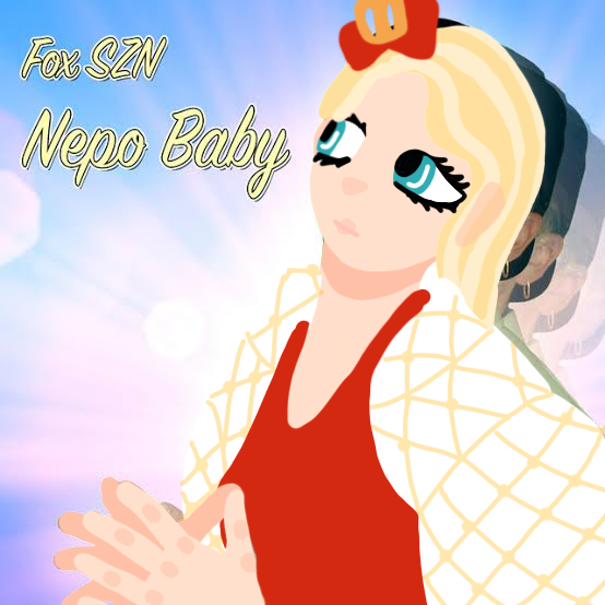 digital drawing of apple white from ever after high on the fox szn nepo baby cover